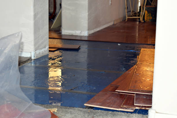 Professional Flood Cleanup technician working in Lee, NH
